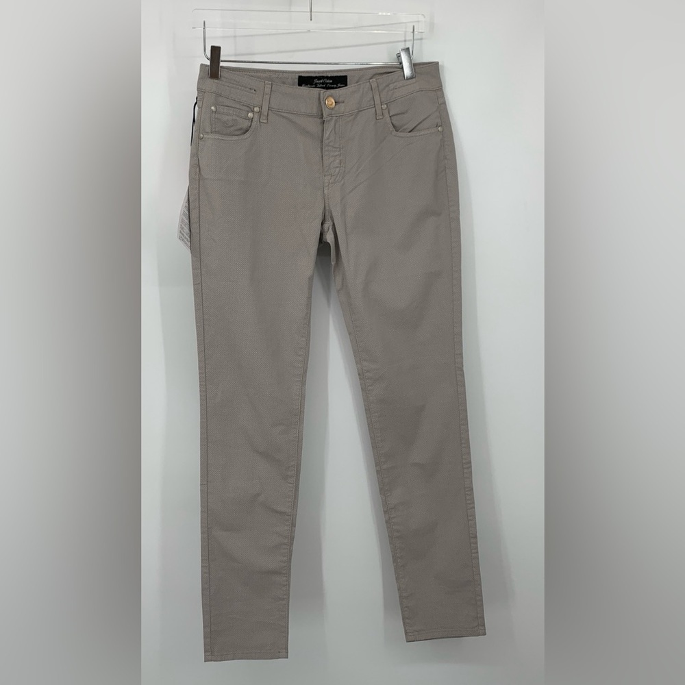 Jacob Cohen Jocelyn slim pants jeans grey white floral Italy Grigio women new 30
